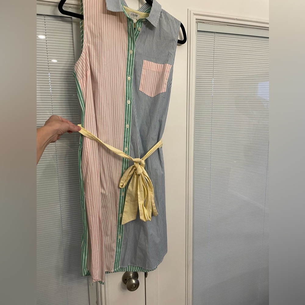 JCrew sleeveless color block dress. NWT